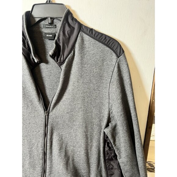 Hugo Boss Tracksuit Jacket Full Zip Sweater Men Size XL Gray Flaw Read.     O - Picture 5 of 8